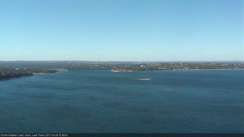 Lake Travis webcam, October 26, 2017 11:25 AM CT