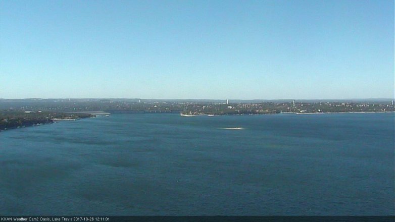 Lake Travis webcam, October 26, 2017 11:30 AM CT