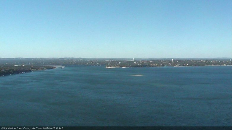 Lake Travis webcam, October 26, 2017 11:35 AM CT