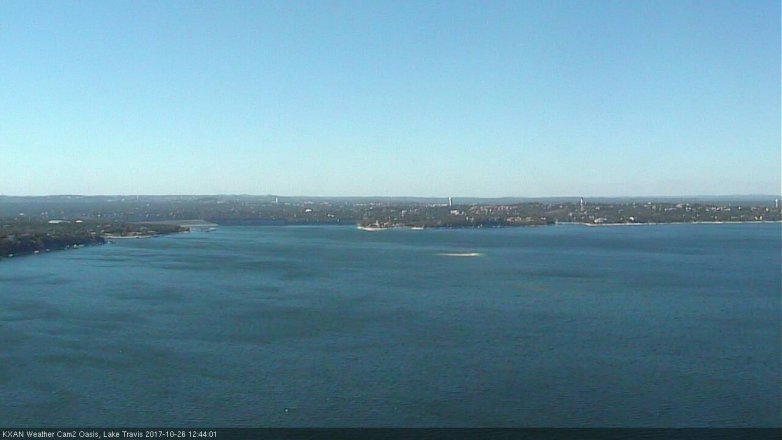 Lake Travis webcam, October 26, 2017 11:50 AM CT