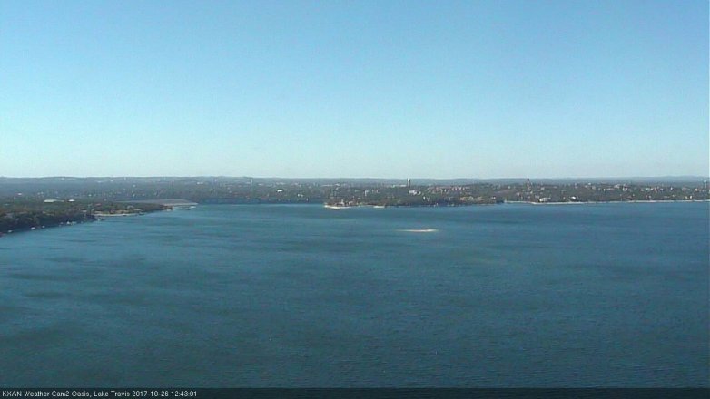 Lake Travis webcam, October 26, 2017 11:55 AM CT