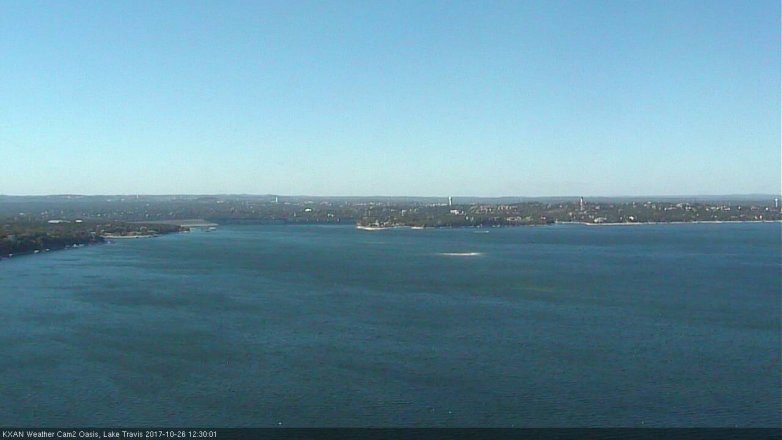 Lake Travis webcam, October 26, 2017 12:00 PM CT