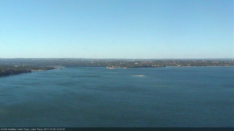 Lake Travis webcam, October 26, 2017 12:05 PM CT