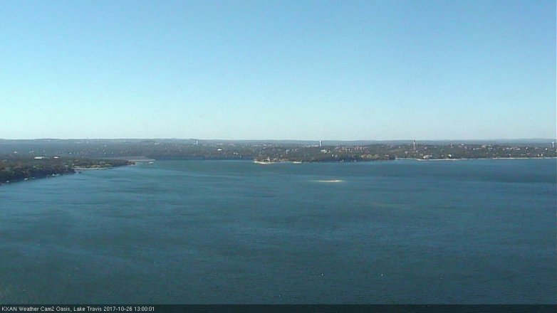 Lake Travis webcam, October 26, 2017 12:10 PM CT