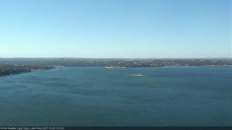 Lake Travis webcam, October 26, 2017 12:35 PM CT