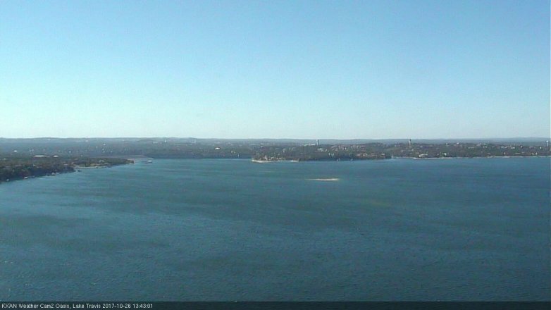 Lake Travis webcam, October 26, 2017 12:50 PM CT