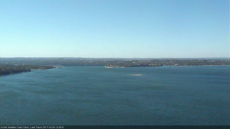 Lake Travis webcam, October 26, 2017 12:55 PM CT