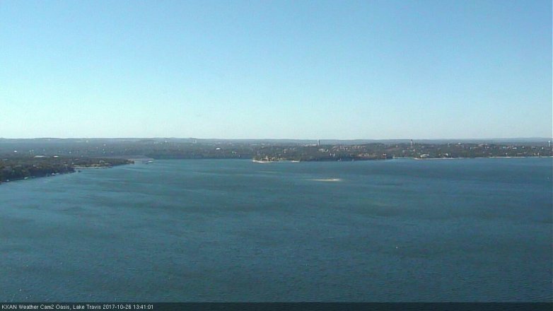 Lake Travis webcam, October 26, 2017 1:05 PM CT