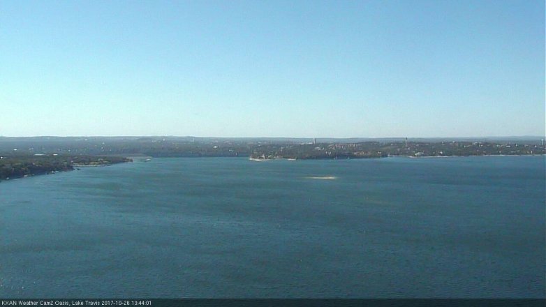 Lake Travis webcam, October 26, 2017 1:15 PM CT