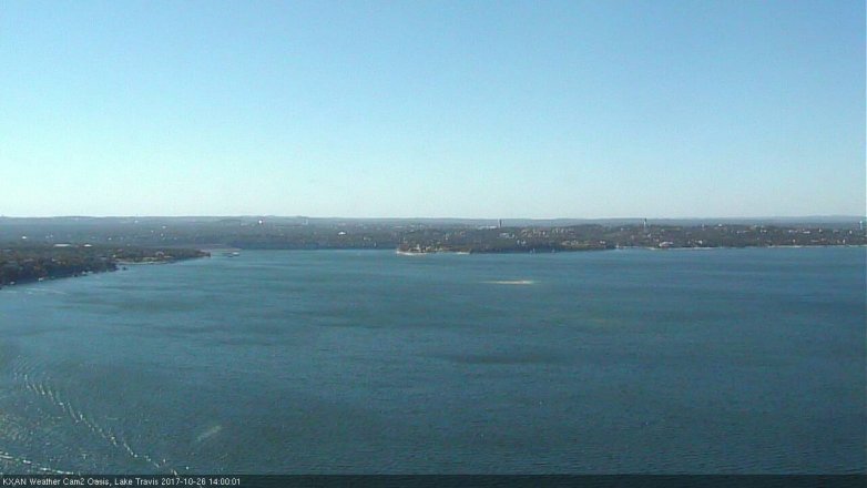Lake Travis webcam, October 26, 2017 1:20 PM CT