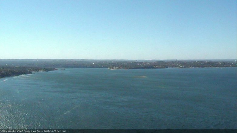Lake Travis webcam, October 26, 2017 1:30 PM CT