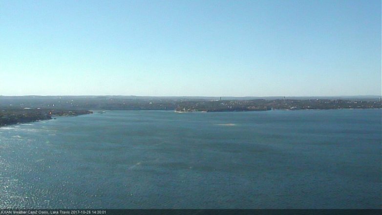 Lake Travis webcam, October 26, 2017 1:40 PM CT