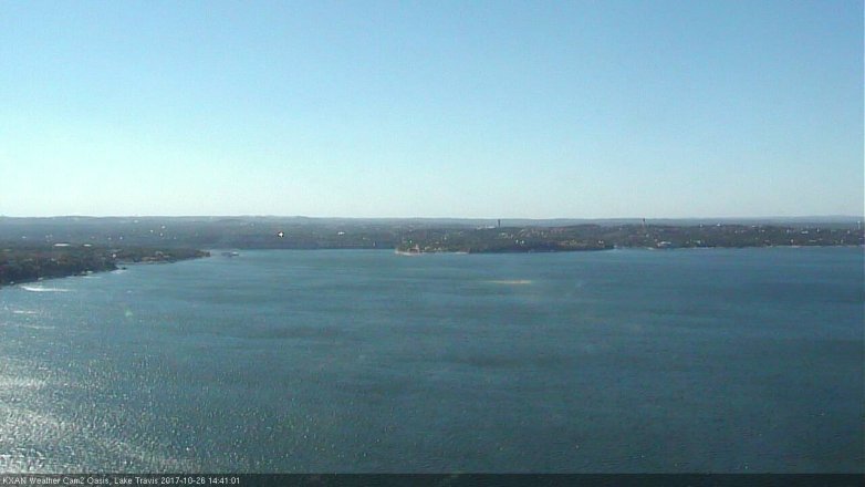 Lake Travis webcam, October 26, 2017 1:50 PM CT