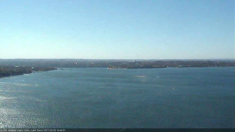Lake Travis webcam, October 26, 2017 2:05 PM CT