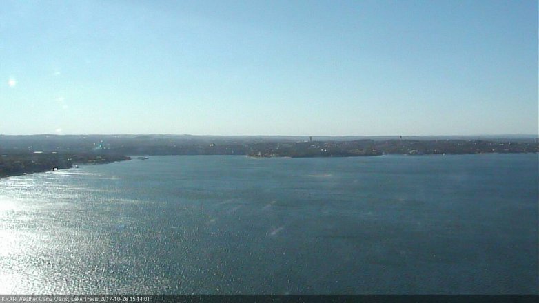 Lake Travis webcam, October 26, 2017 2:20 PM CT