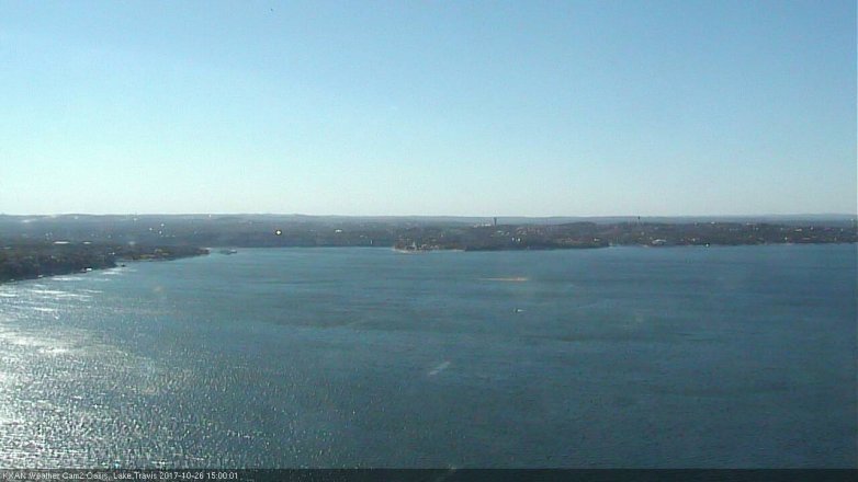 Lake Travis webcam, October 26, 2017 2:25 PM CT