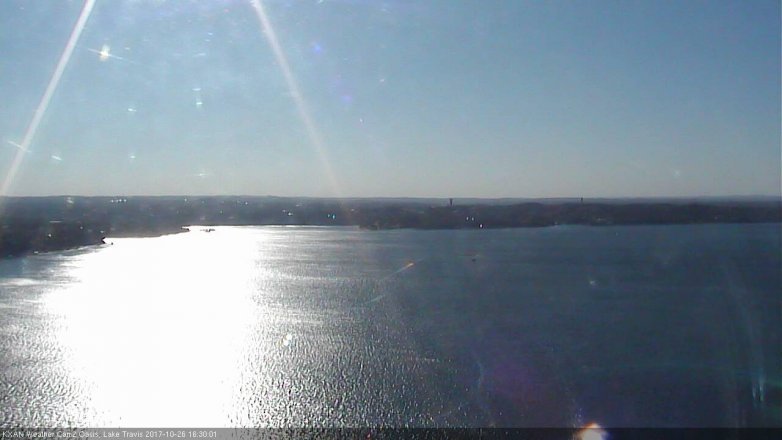Lake Travis webcam, October 26, 2017 4:00 PM CT