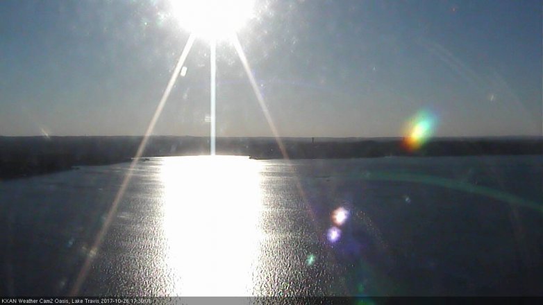 Lake Travis webcam, October 26, 2017 4:35 PM CT