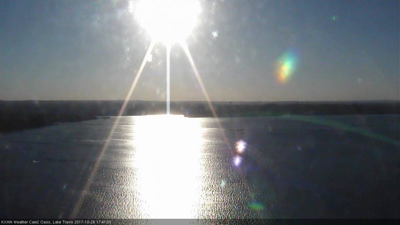 Lake Travis webcam, October 26, 2017 4:55 PM CT
