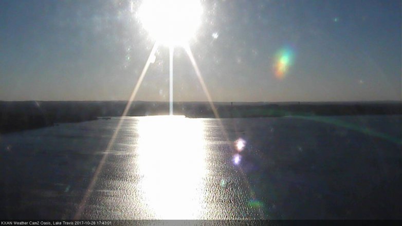 Lake Travis webcam, October 26, 2017 5:05 PM CT