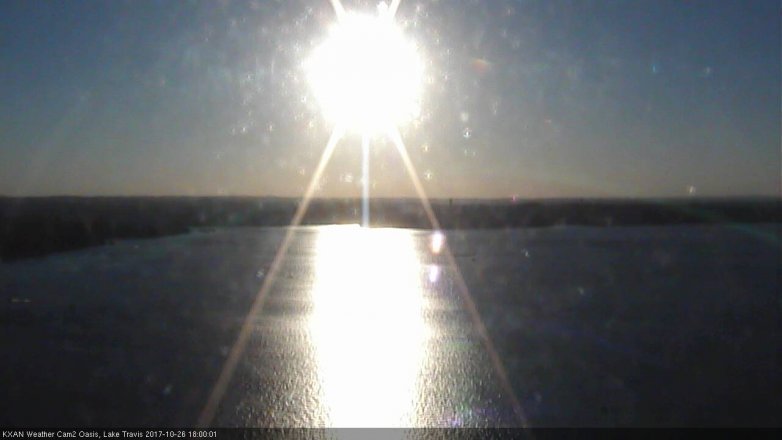 Lake Travis webcam, October 26, 2017 5:10 PM CT