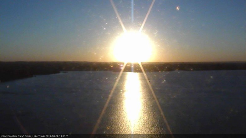 Lake Travis webcam, October 26, 2017 5:50 PM CT