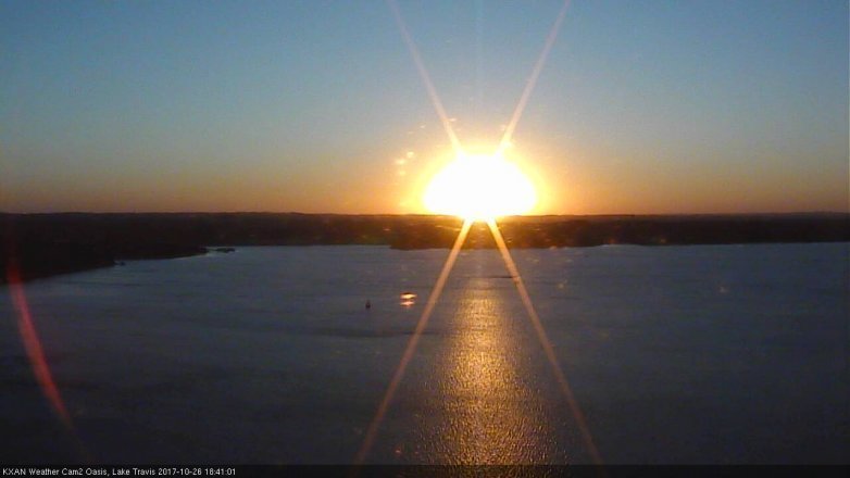 Lake Travis webcam, October 26, 2017 5:55 PM CT