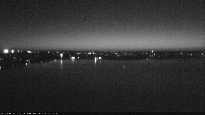 Lake Travis webcam, October 26, 2017 7:10 PM CT