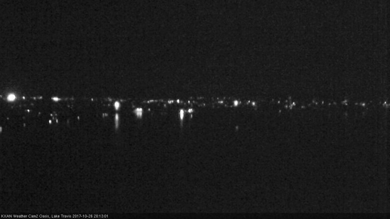 Lake Travis webcam, October 26, 2017 7:35 PM CT