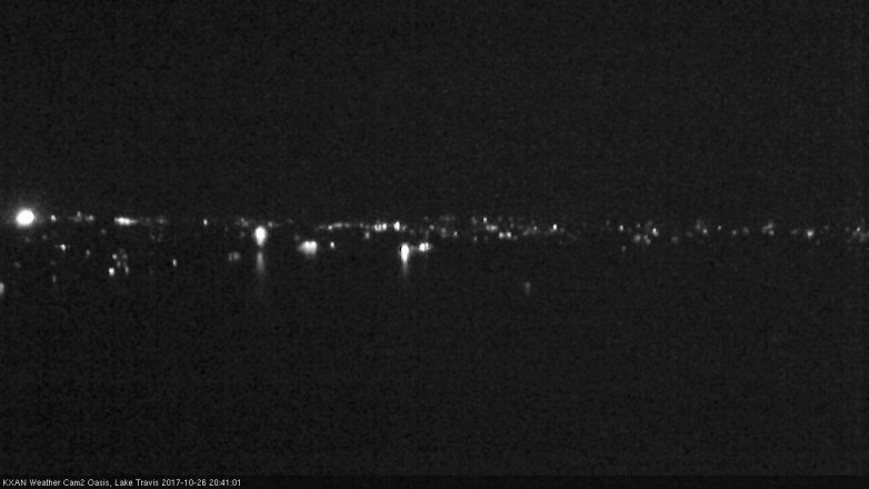 Lake Travis webcam, October 26, 2017 7:45 PM CT