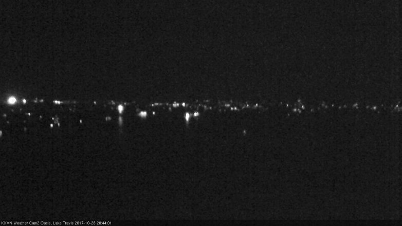 Lake Travis webcam, October 26, 2017 8:10 PM CT