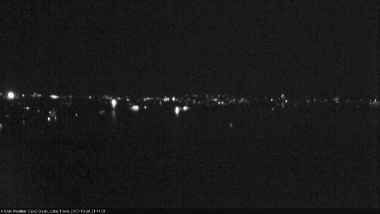 Lake Travis webcam, October 26, 2017 9:00 PM CT