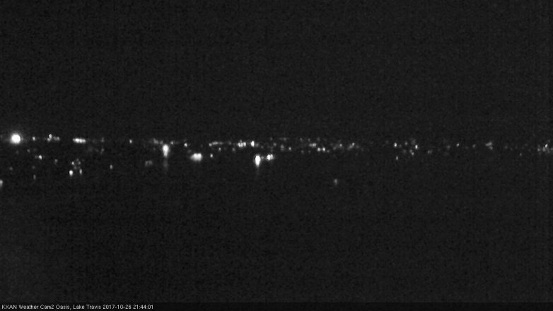 Lake Travis webcam, October 26, 2017 9:05 PM CT