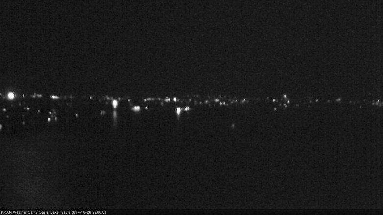 Lake Travis webcam, October 26, 2017 9:10 PM CT