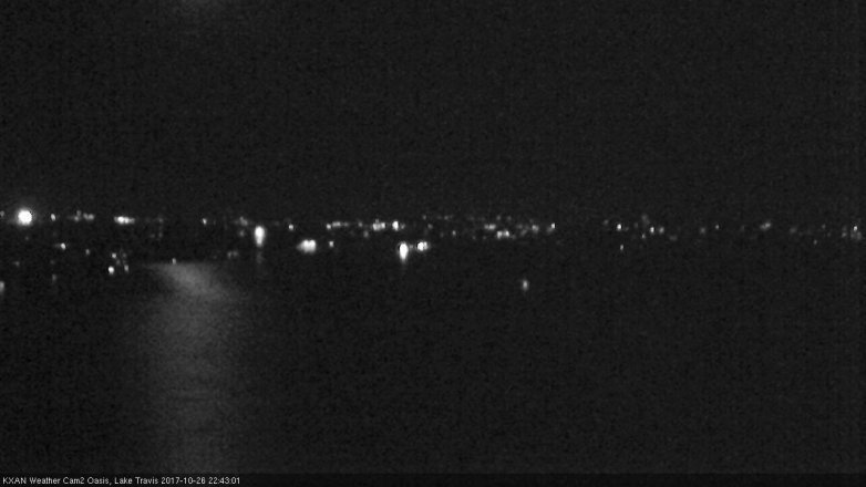 Lake Travis webcam, October 26, 2017 10:05 PM CT