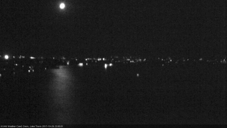 Lake Travis webcam, October 26, 2017 10:10 PM CT