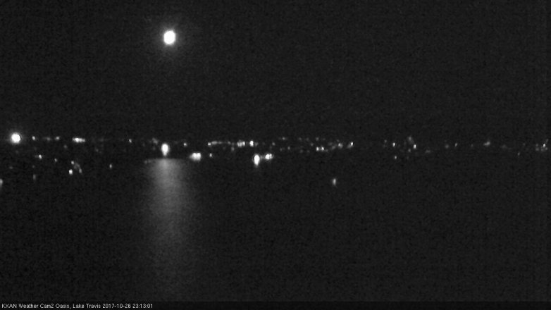 Lake Travis webcam, October 26, 2017 10:45 PM CT
