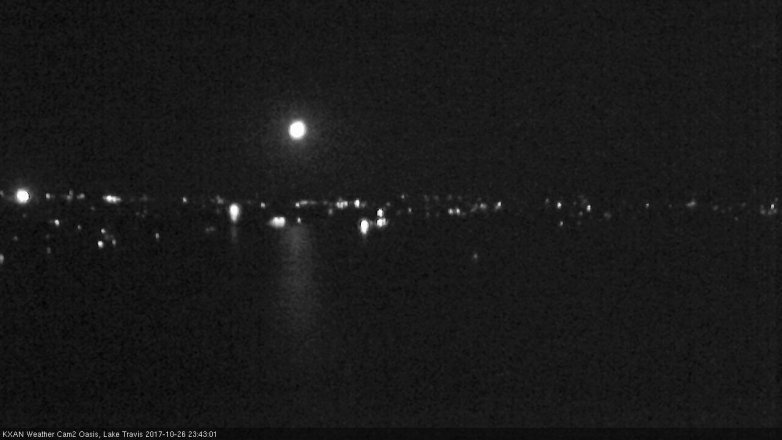 Lake Travis webcam, October 26, 2017 11:10 PM CT