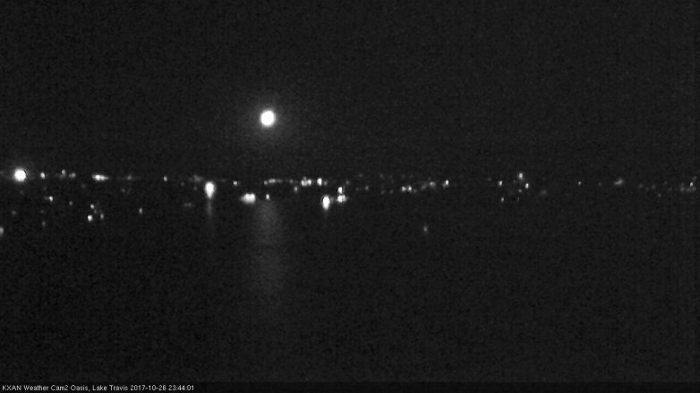 Lake Travis webcam, October 26, 2017 11:15 PM CT