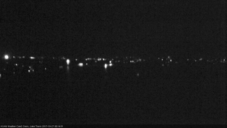 Lake Travis webcam, October 26, 2017 11:40 PM CT
