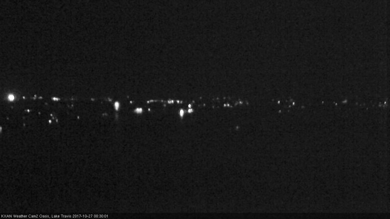 Lake Travis webcam, October 26, 2017 11:45 PM CT