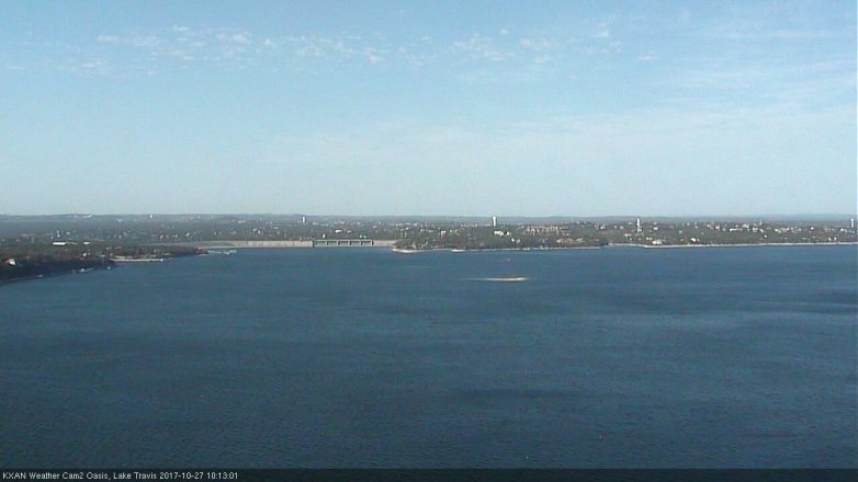 Lake Travis webcam, October 27, 2017 9:35 AM CT