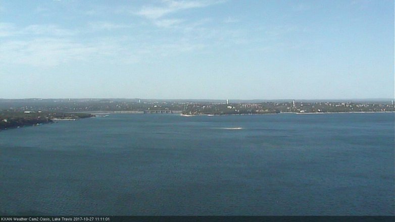 Lake Travis webcam, October 27, 2017 10:30 AM CT