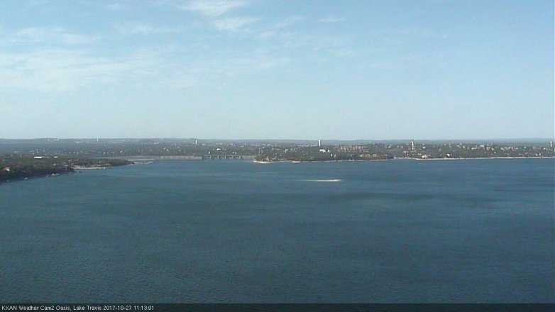 Lake Travis webcam, October 27, 2017 10:35 AM CT