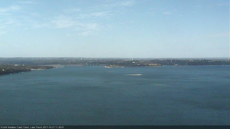 Lake Travis webcam, October 27, 2017 10:55 AM CT