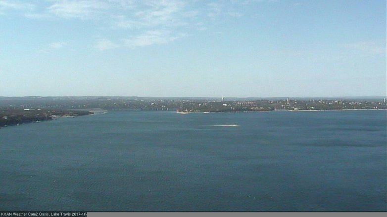 Lake Travis webcam, October 27, 2017 11:00 AM CT