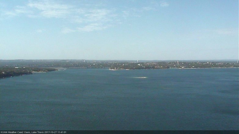 Lake Travis webcam, October 27, 2017 11:05 AM CT