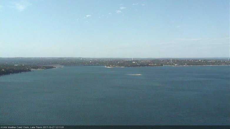 Lake Travis webcam, October 27, 2017 11:15 AM CT