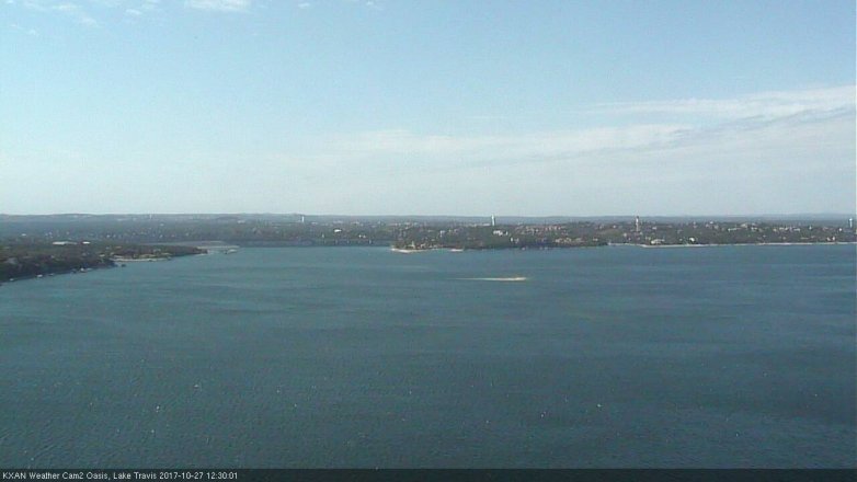 Lake Travis webcam, October 27, 2017 11:35 AM CT