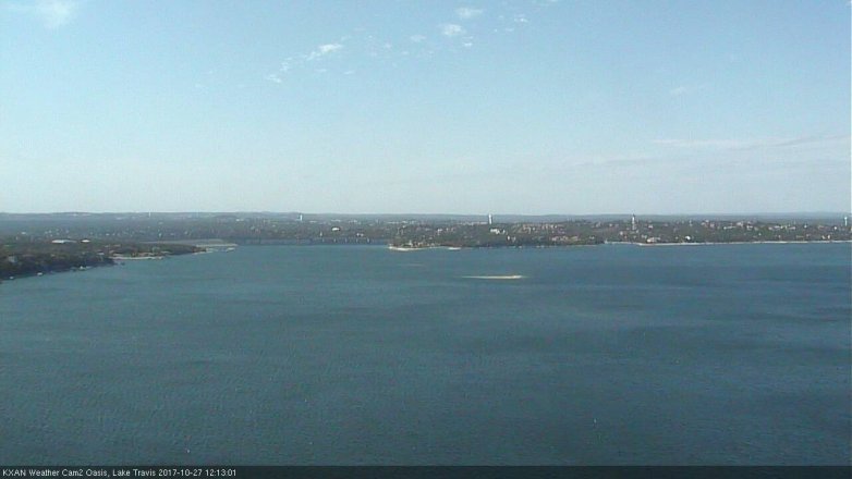 Lake Travis webcam, October 27, 2017 11:45 AM CT